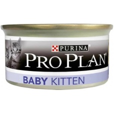 Pro Plan консервы бебимусс для котят курица