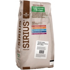 Sirius Breeder сухой корм для собак Ягненок с рисом, 20 кг