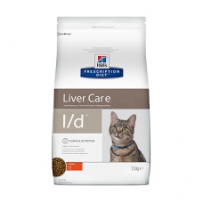 Сухой корм для кошек Hill's Prescription Diet l при заболеваниях печени, 1,5 кг