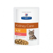 Влажный диетический корм для кошек Hill's Prescription Diet k, с лососем 85 г