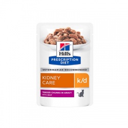 Влажный диетический корм для кошек Hill's Prescription Diet k, с говядиной 85 г
