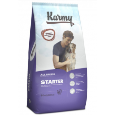 Karmy Starter сухой корм для щенков до 4-х месяцев, беременных и кормящих, с индейкой, 14 кг