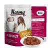 Karmy Adult влажный корм для кошек, Курица в желе 80 г