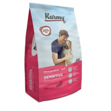 Karmy Sensitive Medium & Maxi сухой корм для собак средних и крупных пород с чувствительным пищеварением, с лососем