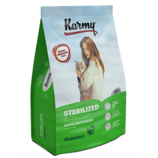 Karmy Sterilized сухой корм для стерилизованных кошек и кастрированных котов с индейкой